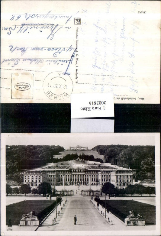 2003816,Wien Schloss Schönbrunn Totale m. Gloriette