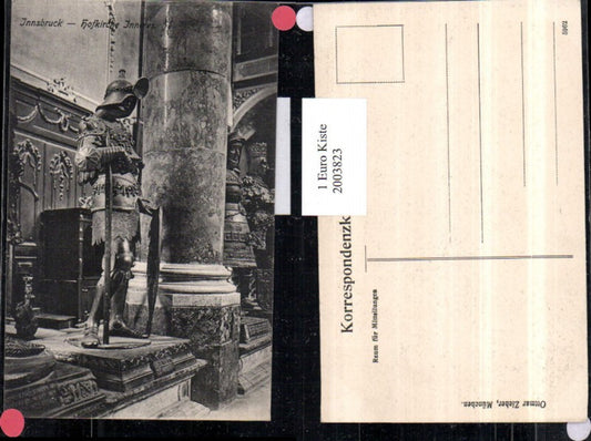 2003823,Innsbruck Hofkirche Kirche Innenansicht Statue Rüstung