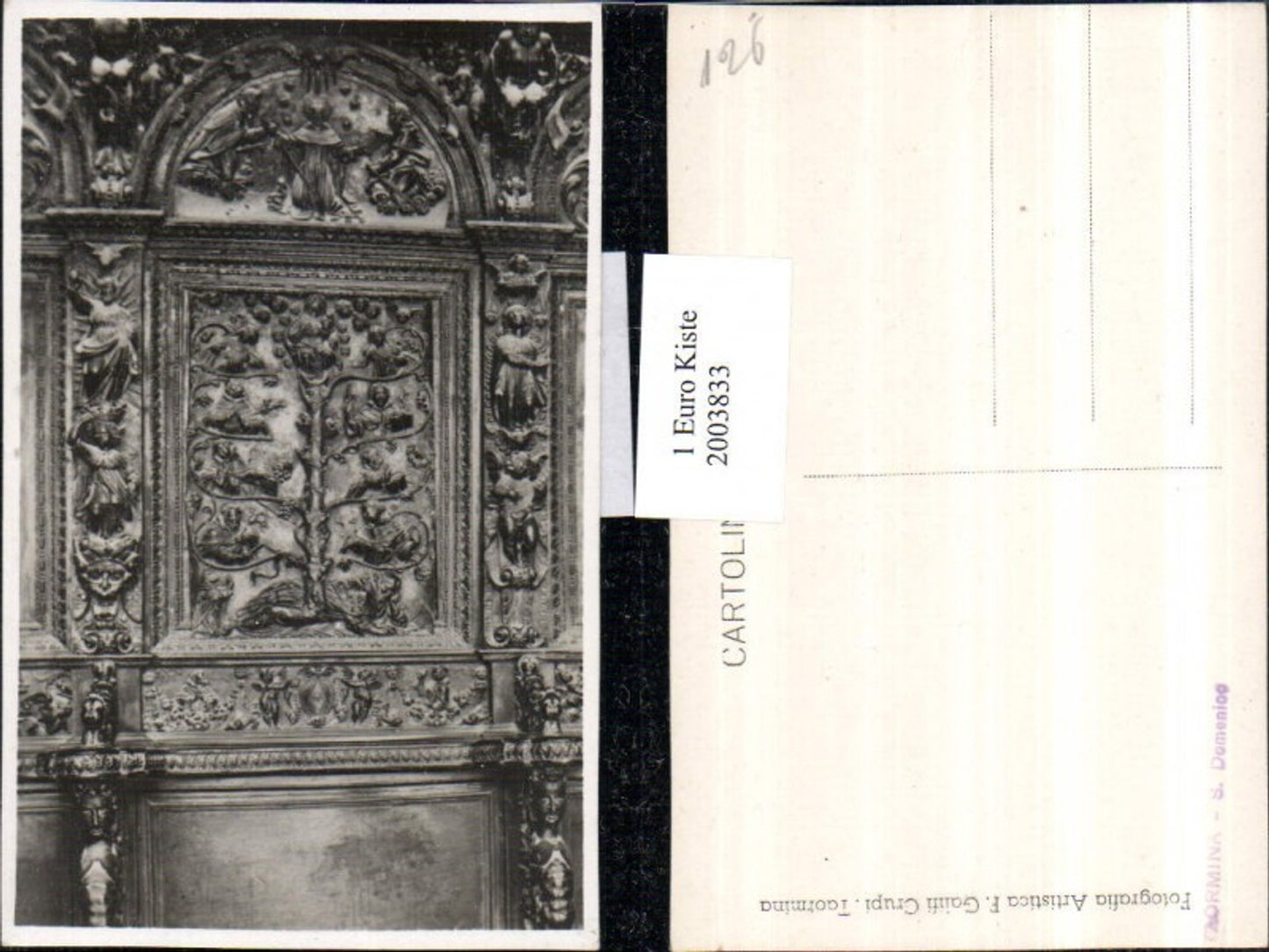 2003833,Taormina S. Domenico Kirche Detailansicht Fresko