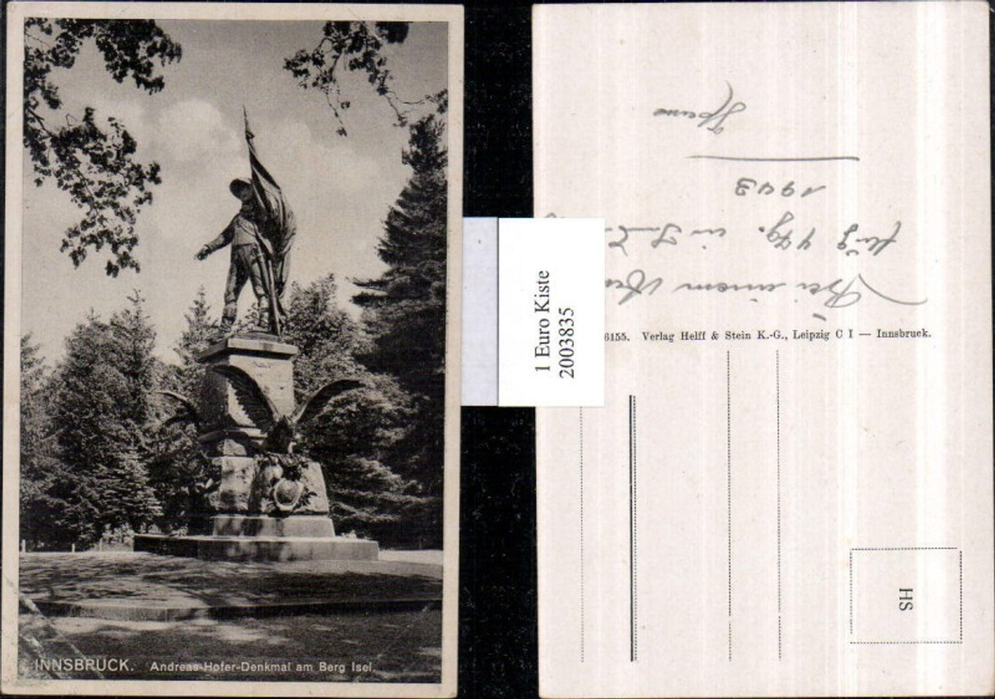 2003835,Innsbruck Andreas Hofer-Denkmal am Berg Isel