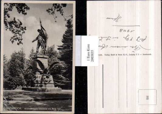 2003835,Innsbruck Andreas Hofer-Denkmal am Berg Isel