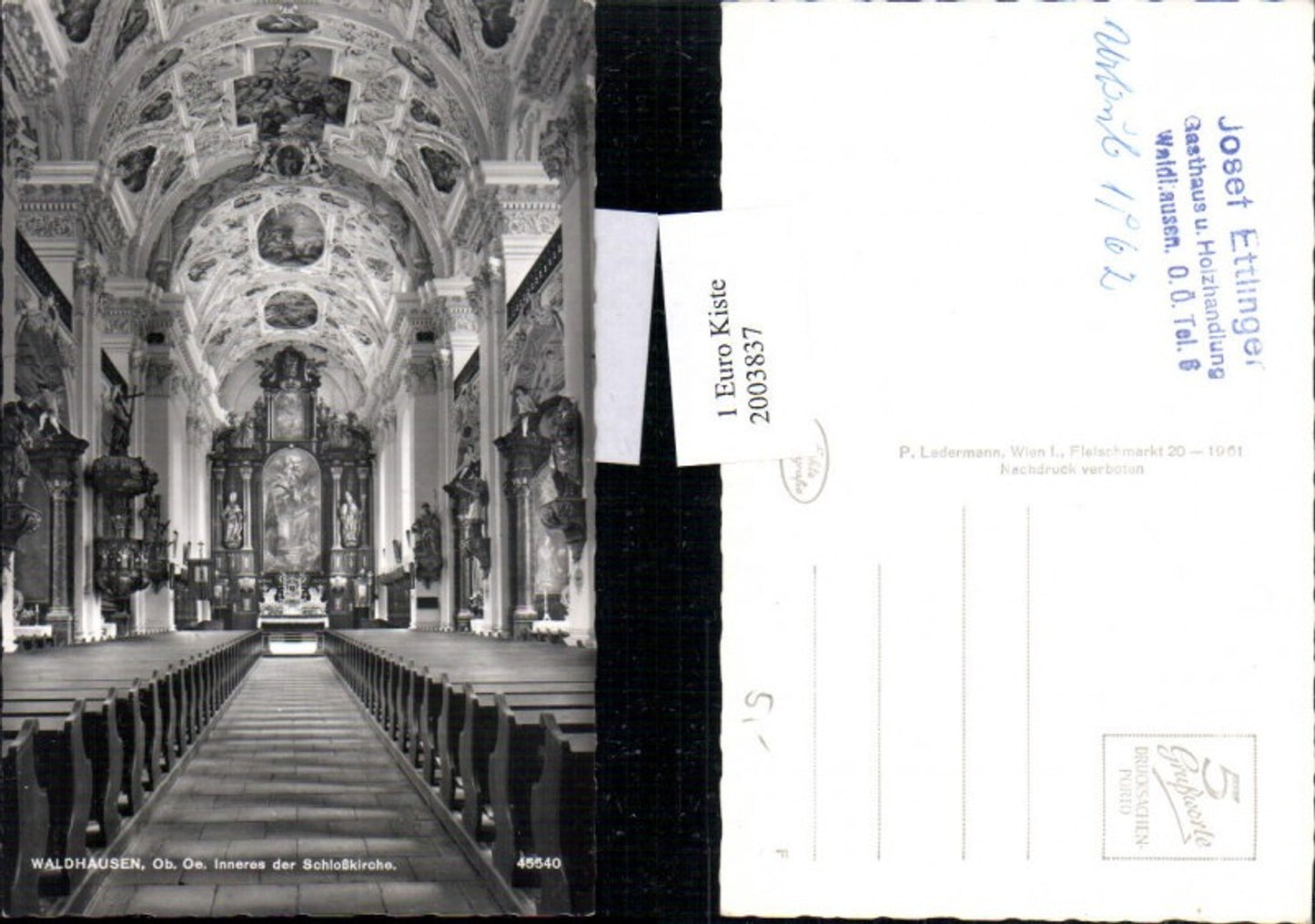 2003837,Waldhausen Schlosskirche Kirche Innenansicht