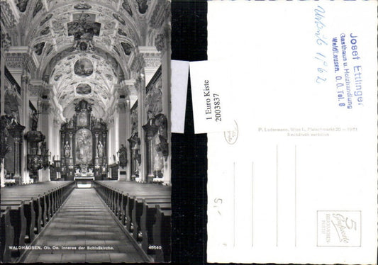 2003837,Waldhausen Schlosskirche Kirche Innenansicht