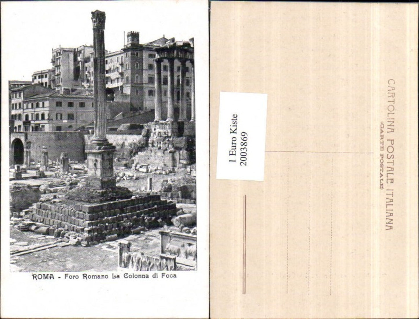 2003869,Roma Rom Foro Romano La Colonna di Foca Säule