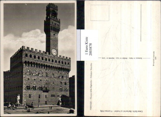2003878,Firenze Florenz Piazza della Signoria Palazzo Vecchio Turm Gebäude