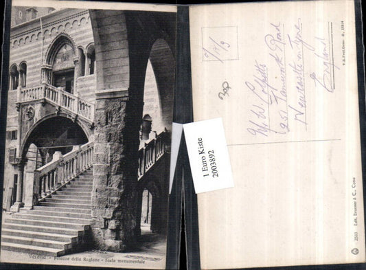 2003892,Verona Palazzo della Ragione Scala monumentale Stiegen