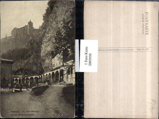 2003950,Salzburg St. Peter Friedhof m. d. Maximus-Kapelle