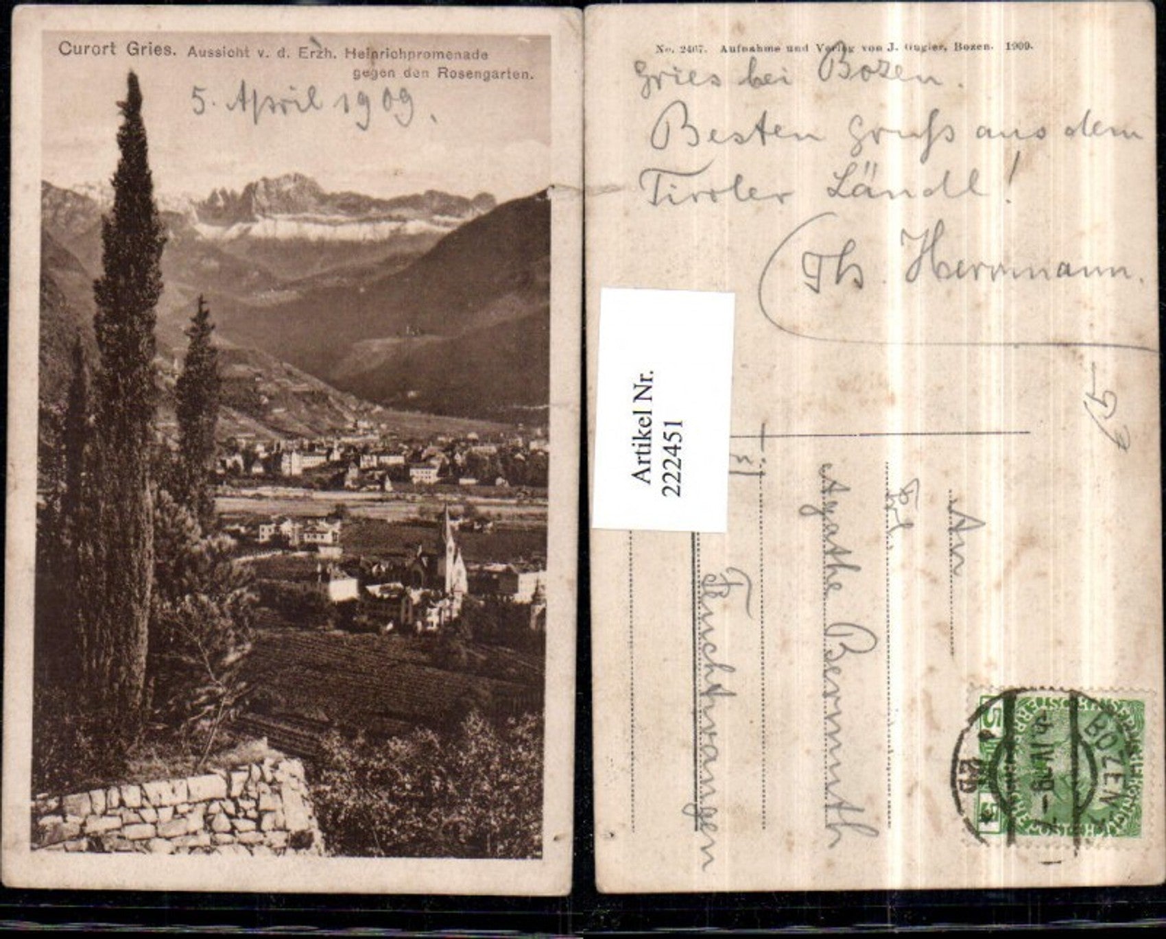 Alte Ansichtskarte – Old Postcard
