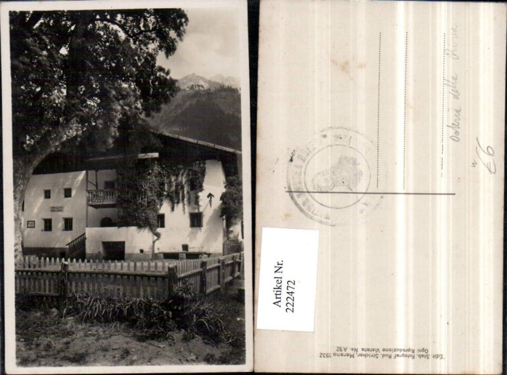 Alte Ansichtskarte – Old Postcard
