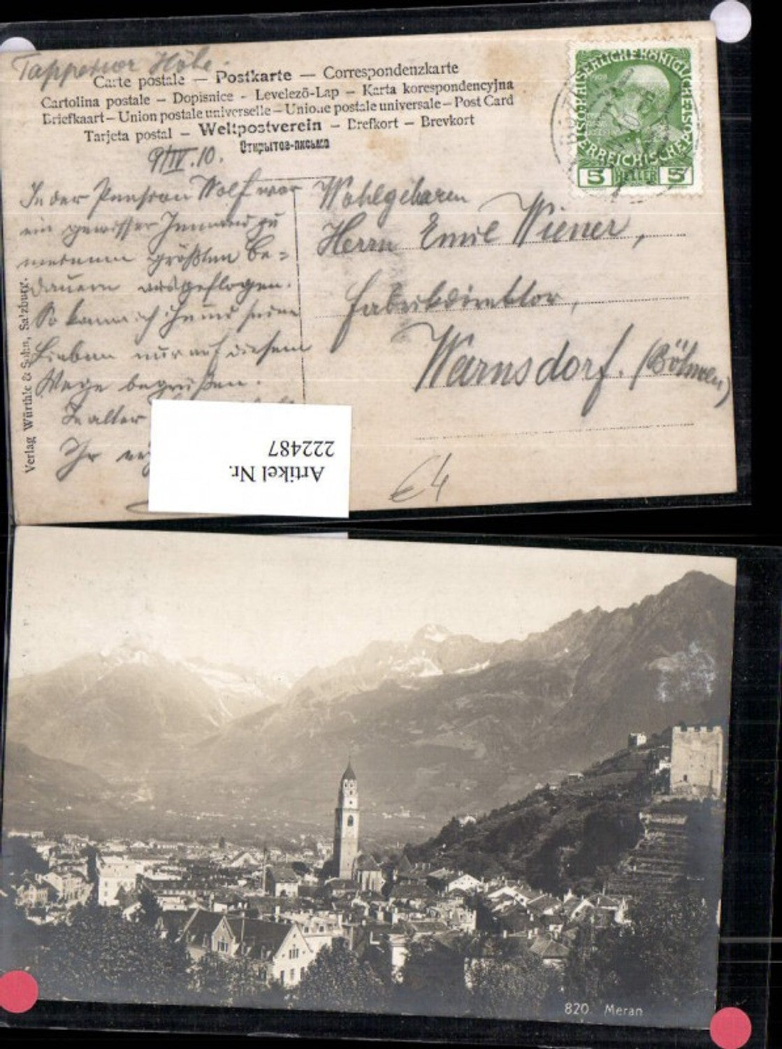 Alte Ansichtskarte – Old Postcard