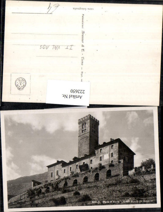222650,Valle D Aosta Castello di Sarre Burg