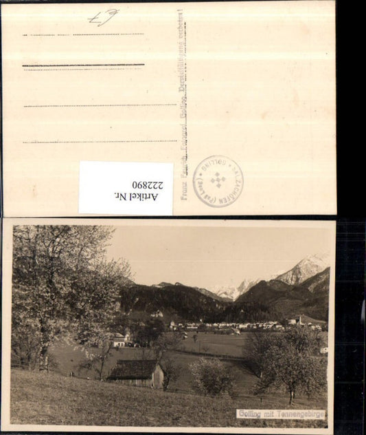 222890,Golling m. Tennengebirge Teilansicht