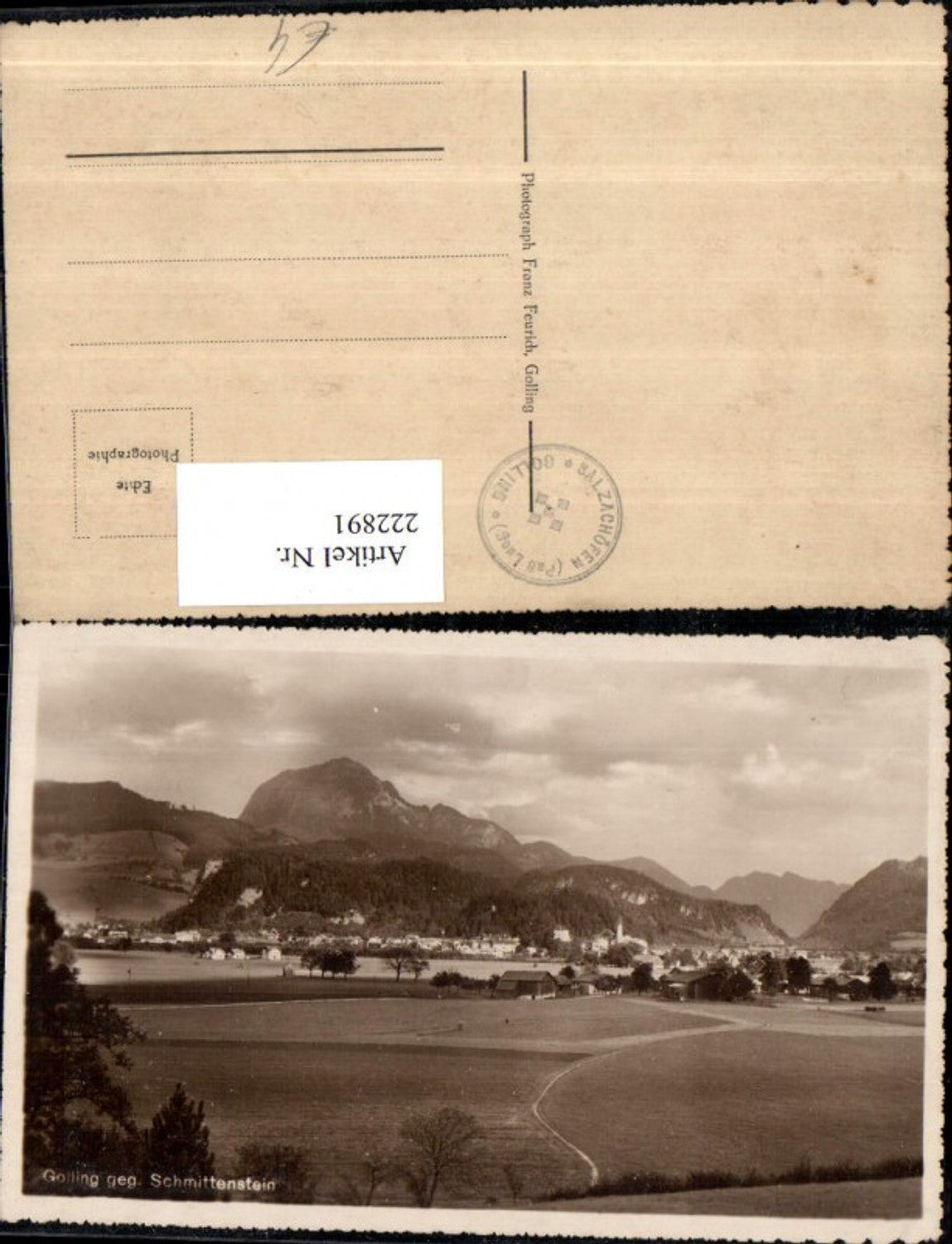 222891,Golling geg. Schmittenstein Totale