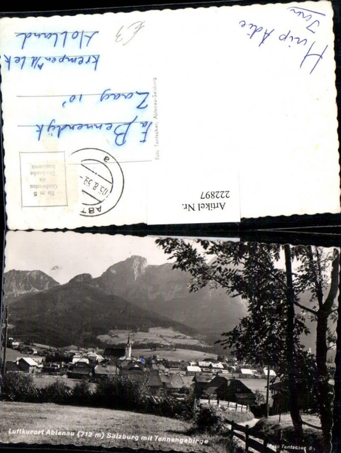 222897,Abtenau Totale m. Tennengebirge