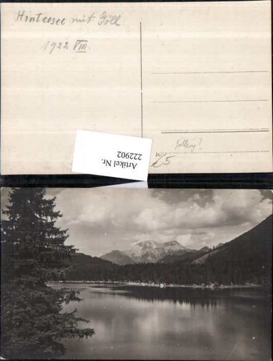 222902,Hintersee See m. Göll b. Golling Partie