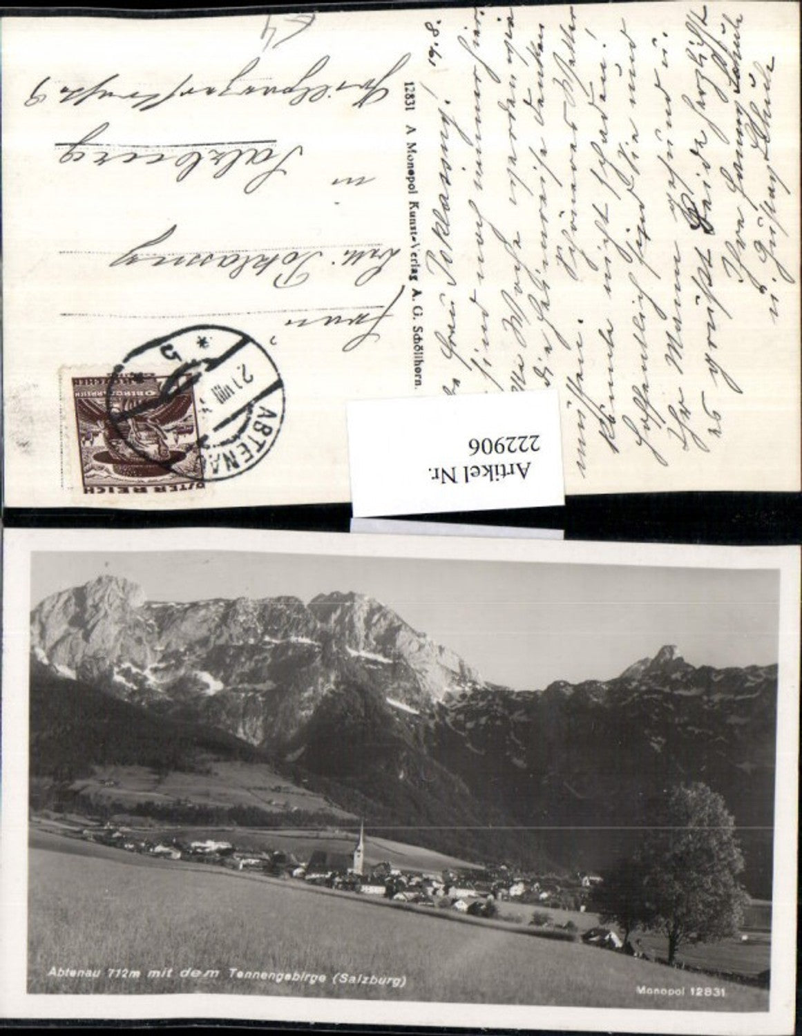 222906,Abtenau Totale m. d. Tennengebirge