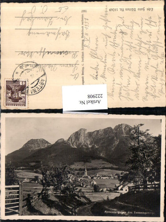 222908,Abtenau Teilansicht geg. Tennengebirge