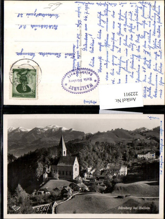 222911,Dürrnberg b. Halein Totale Kirche