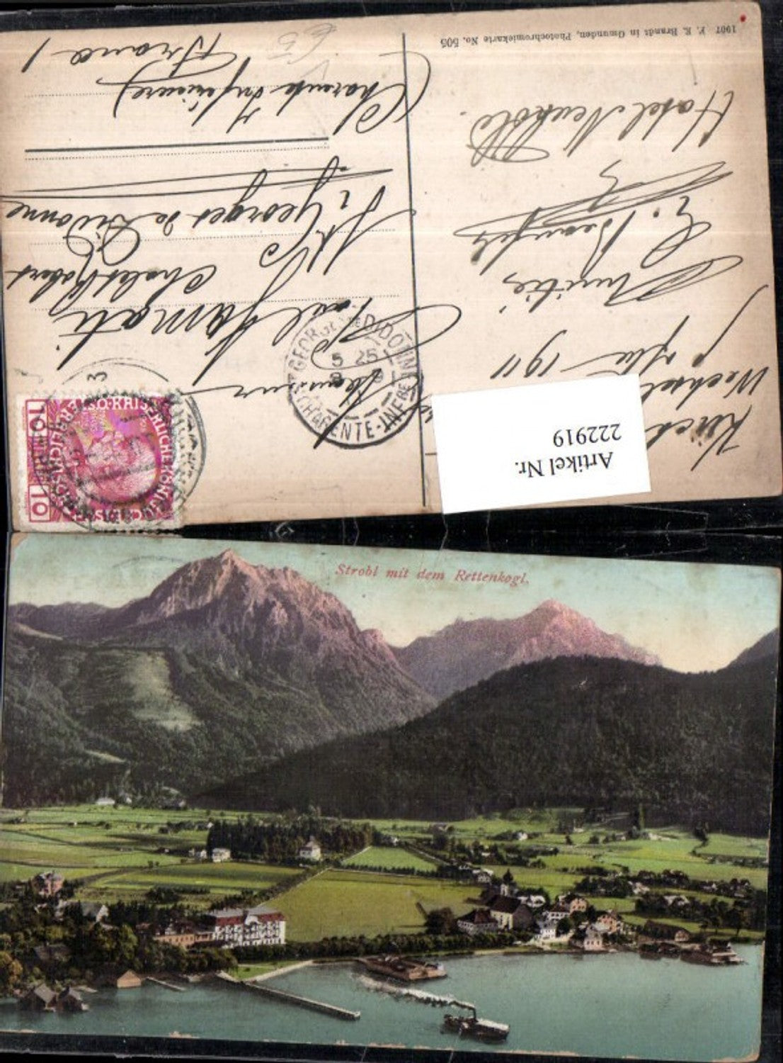 222919,Strobl Totale m. d. Rettenkogl pub F. E. Brandt 505