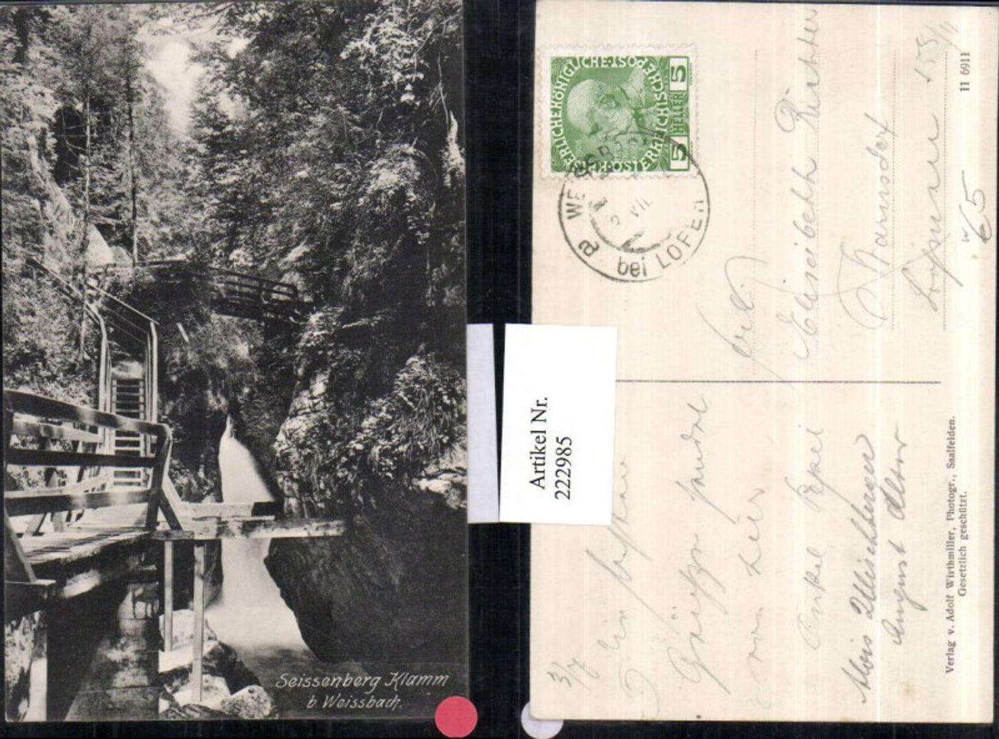 222985,Seissenberg Klam b. Weissbach b. Lofer Partie