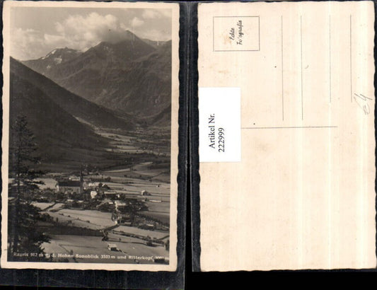 222999,Rauris Totale geg. d. Hohen Sonnblick u. Ritterkopf