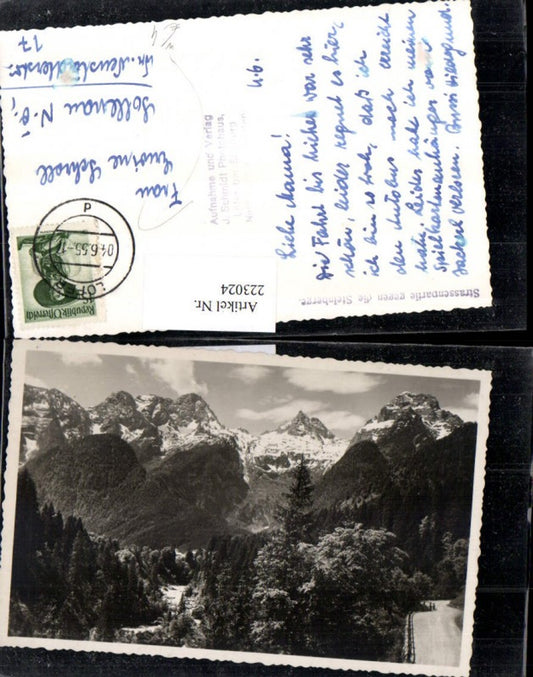 223024,Straßenpartie geg. d. Steinberge b. Lofer