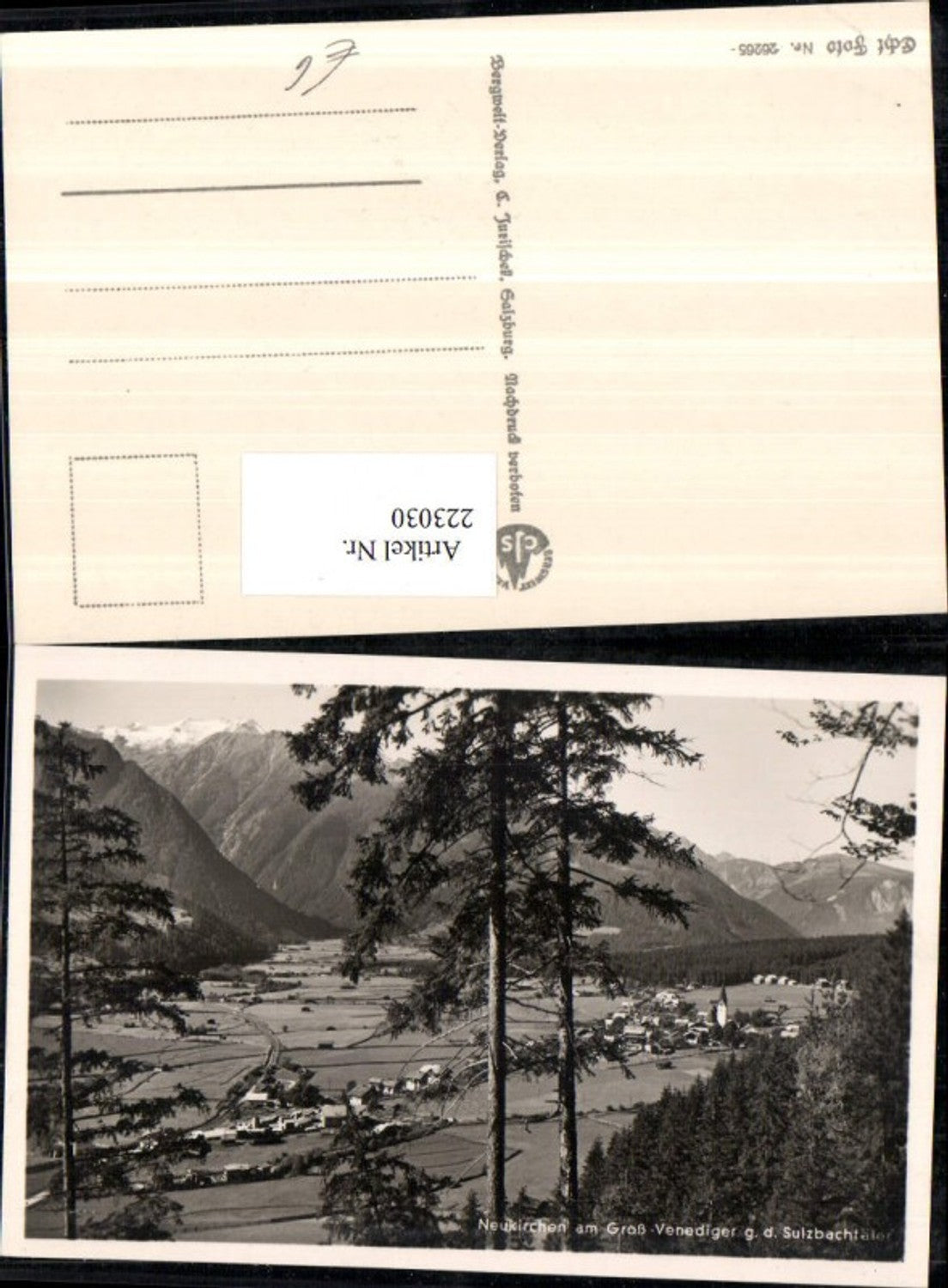 223030,Neukirchen a. Großvenediger Totale geg. d. Sulzbachtäler