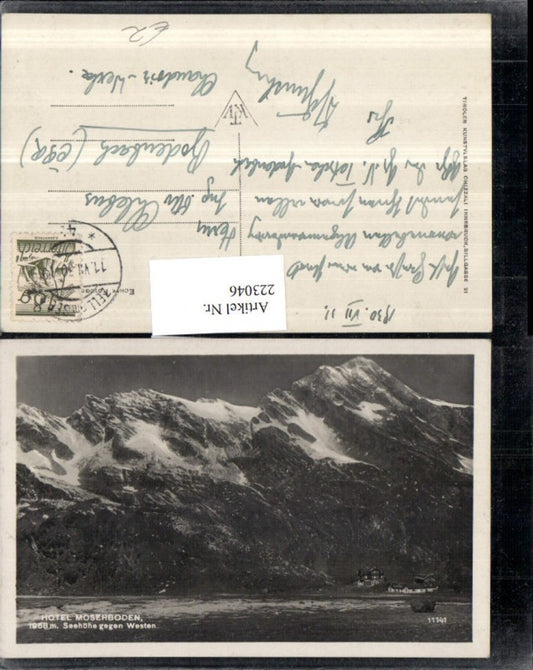 223046,Hotel Moserboden geg. Westen Bergkulisse b. Zell am See