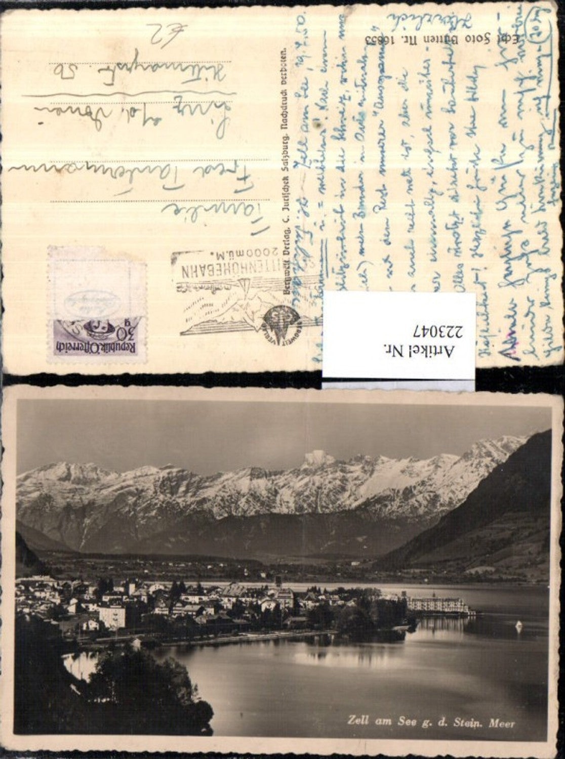 223047,Zell a. See Totale geg. d. Steinerne Meer