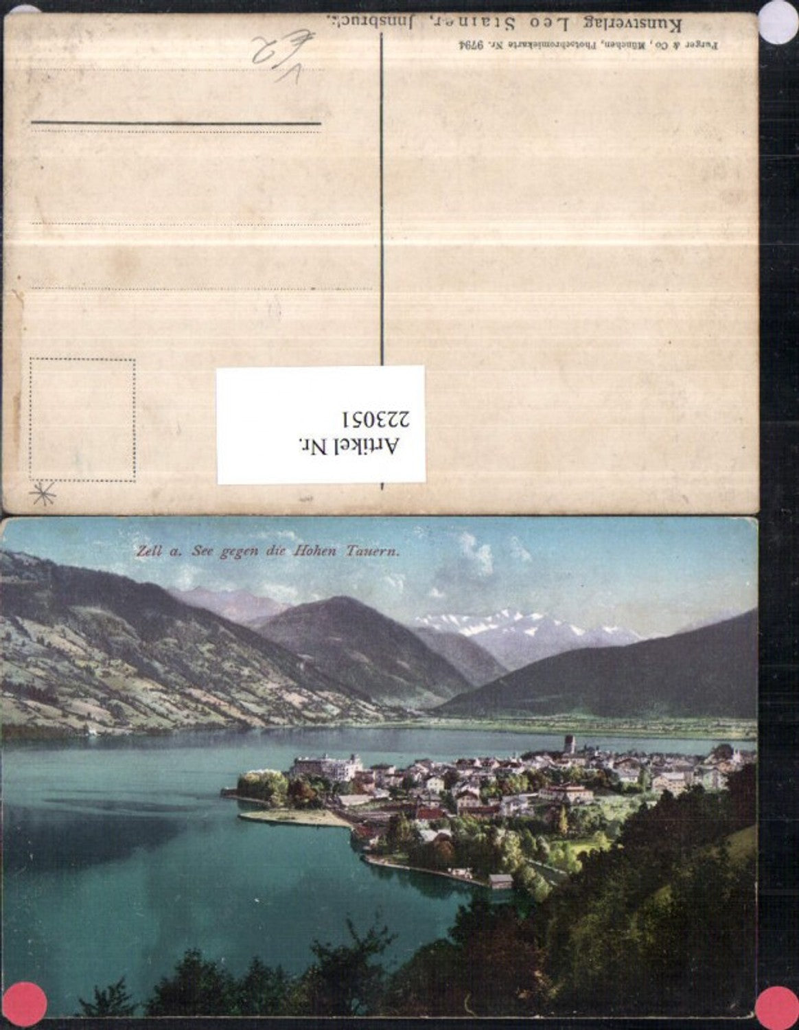 223051,Zell a. See Totale geg. d. Hohen Tauern pub Purger Co 9794