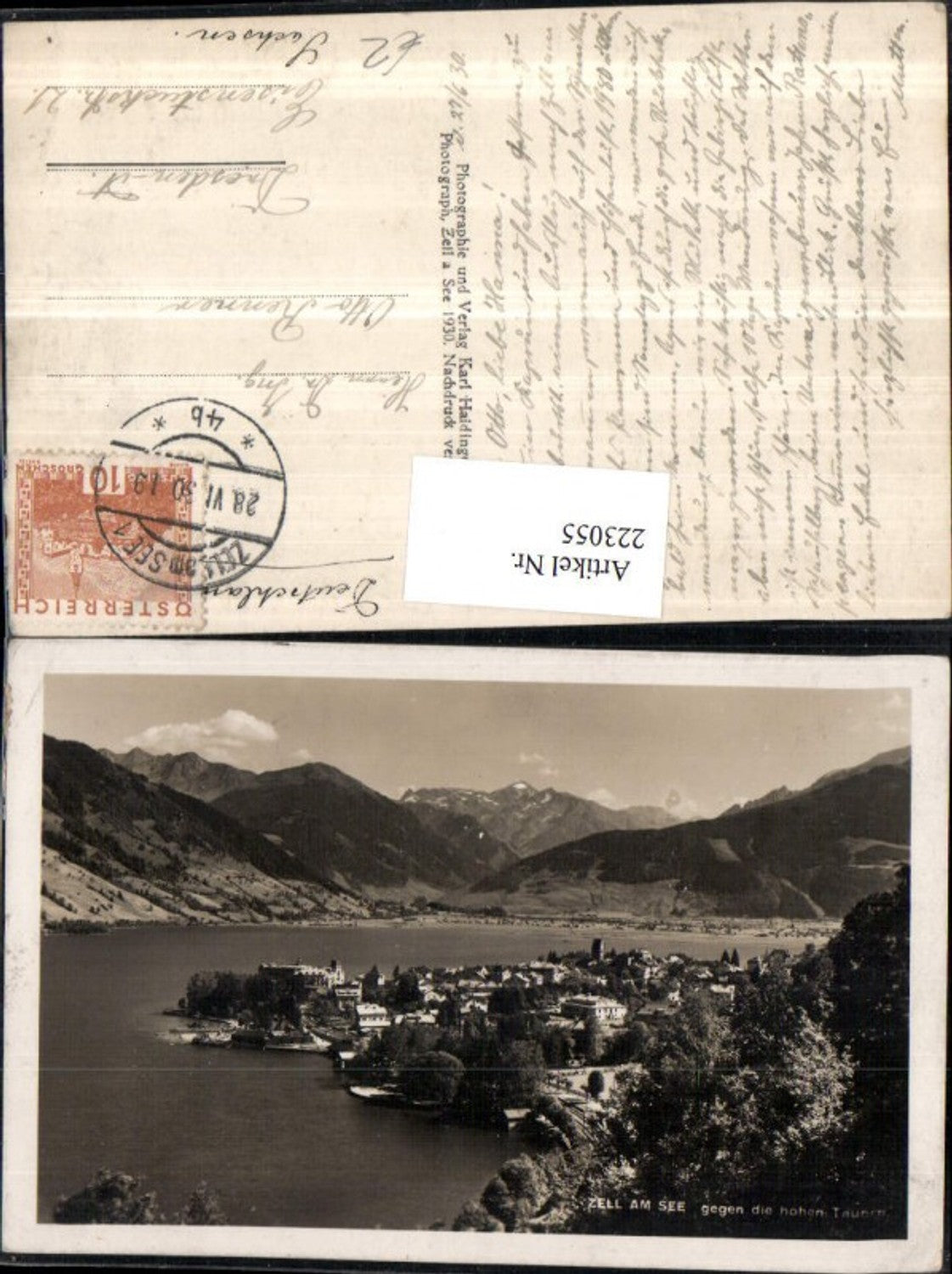 223055,Zell a. See Totale geg. d. Hohen Tauern