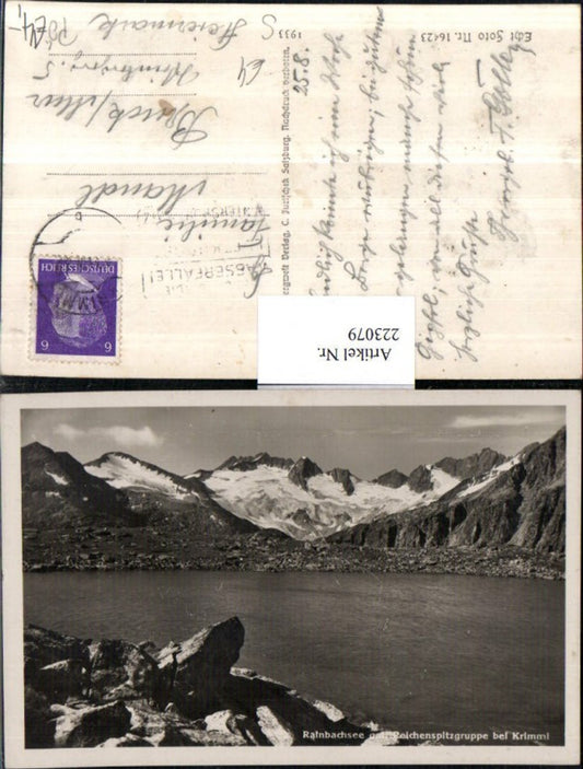 223079,Rainbachsee See geg. Reichenspitzgruppe b. Krimml Partie