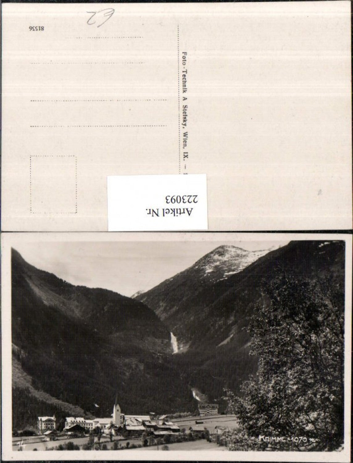 223093,Krimml Totale m. Wasserfall