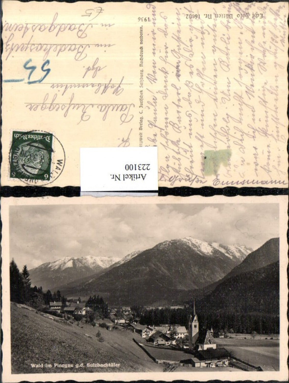 223100,Wald im Pinzgau Totale geg. d. Sulzbachtäler