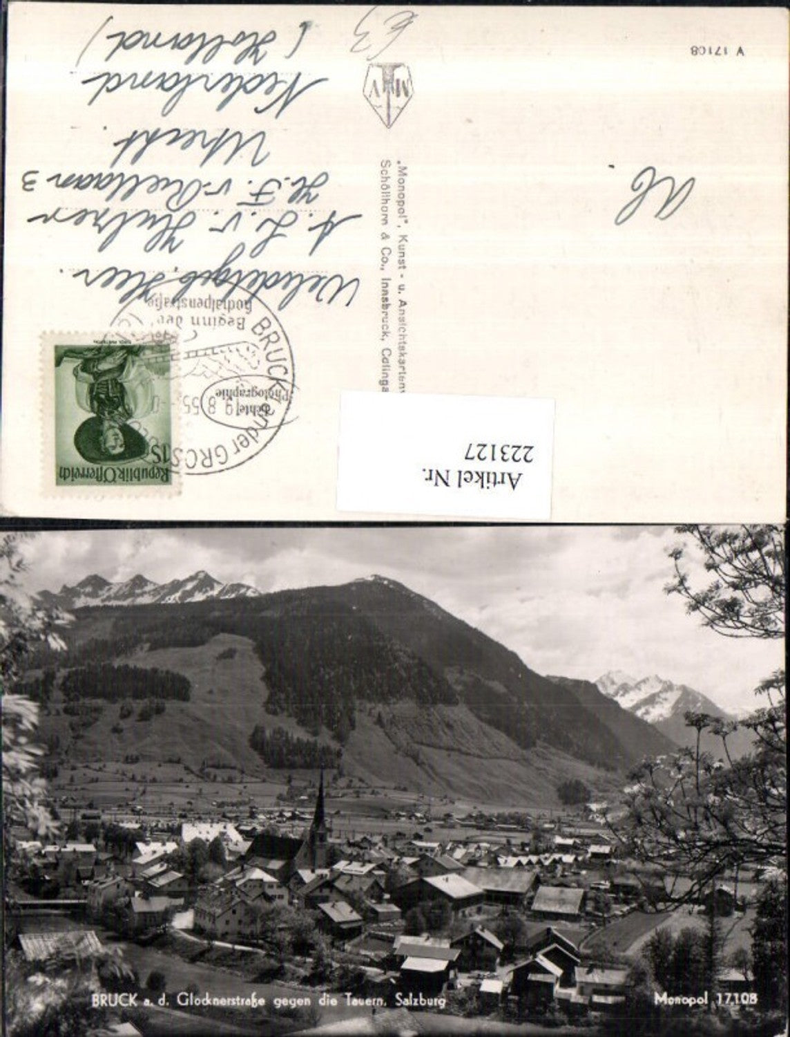 223127,Bruck a. d. Glocknerstraße Totale geg. d. Tauern