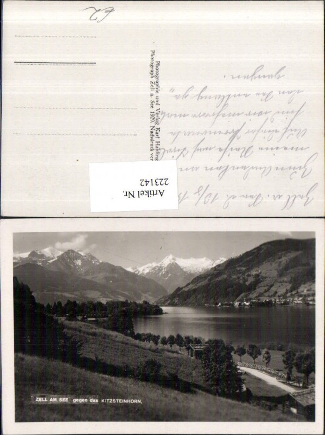 223142,Zell a. See geg. d. Kitzsteinhorn