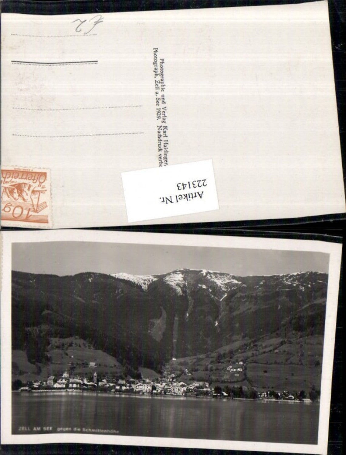 223143,Zell am See Totale geg. d. Schmittenhöhe