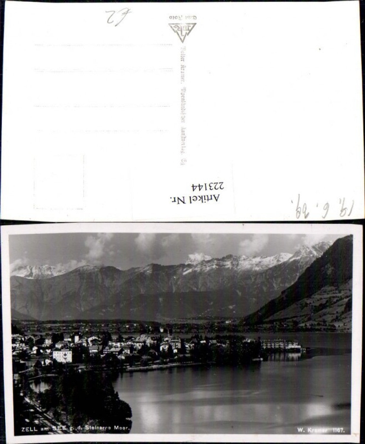 223144,Zell am See Totale geg. d. Steinerne Meer