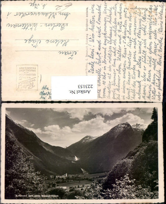 223153,Krimml m. d. Wasserfällen Partie