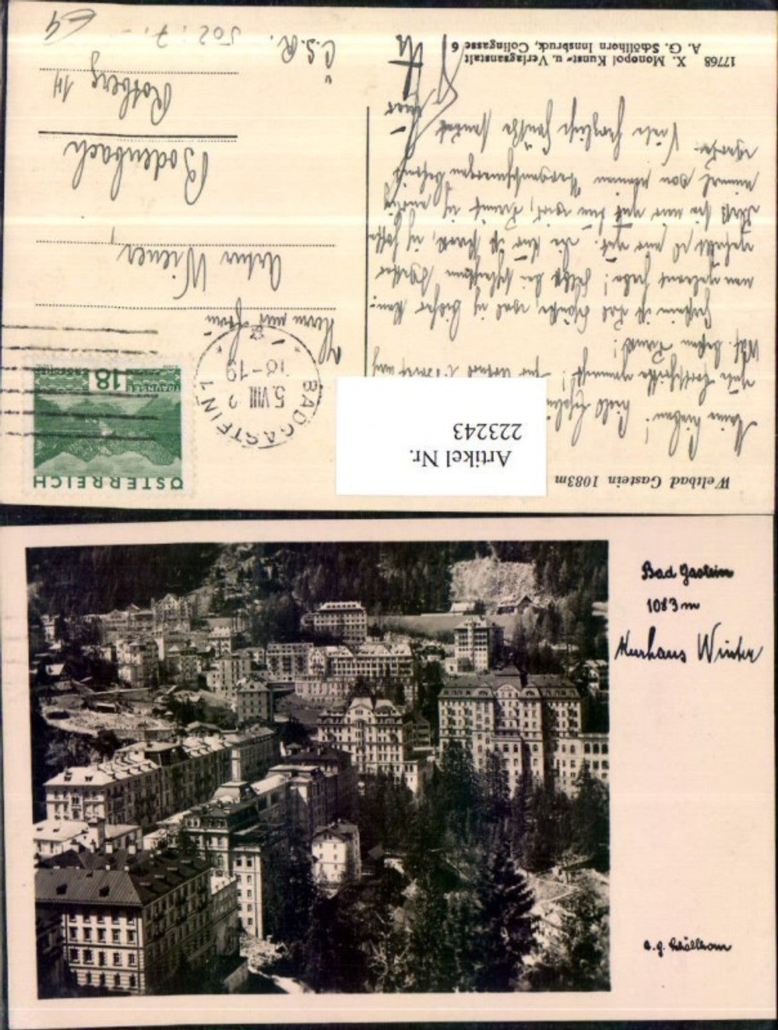 Alte Ansichtskarte – Old Postcard