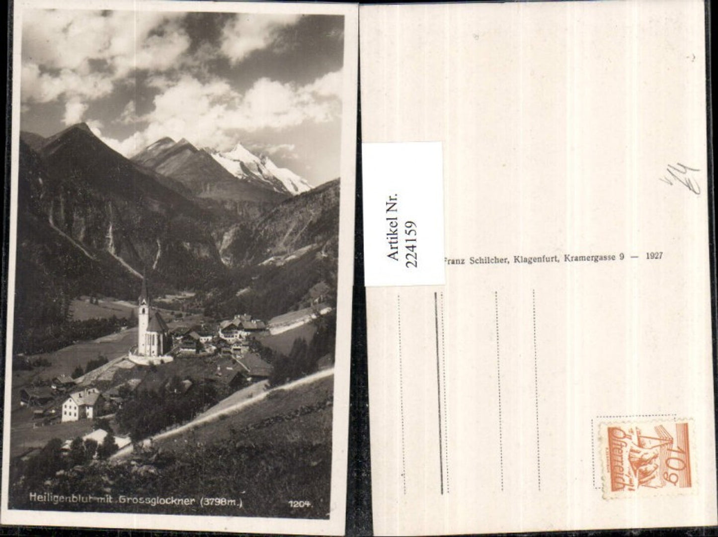 224159,Heiligenblut Totale m. Großglockner pub Franz Schilcher 1204