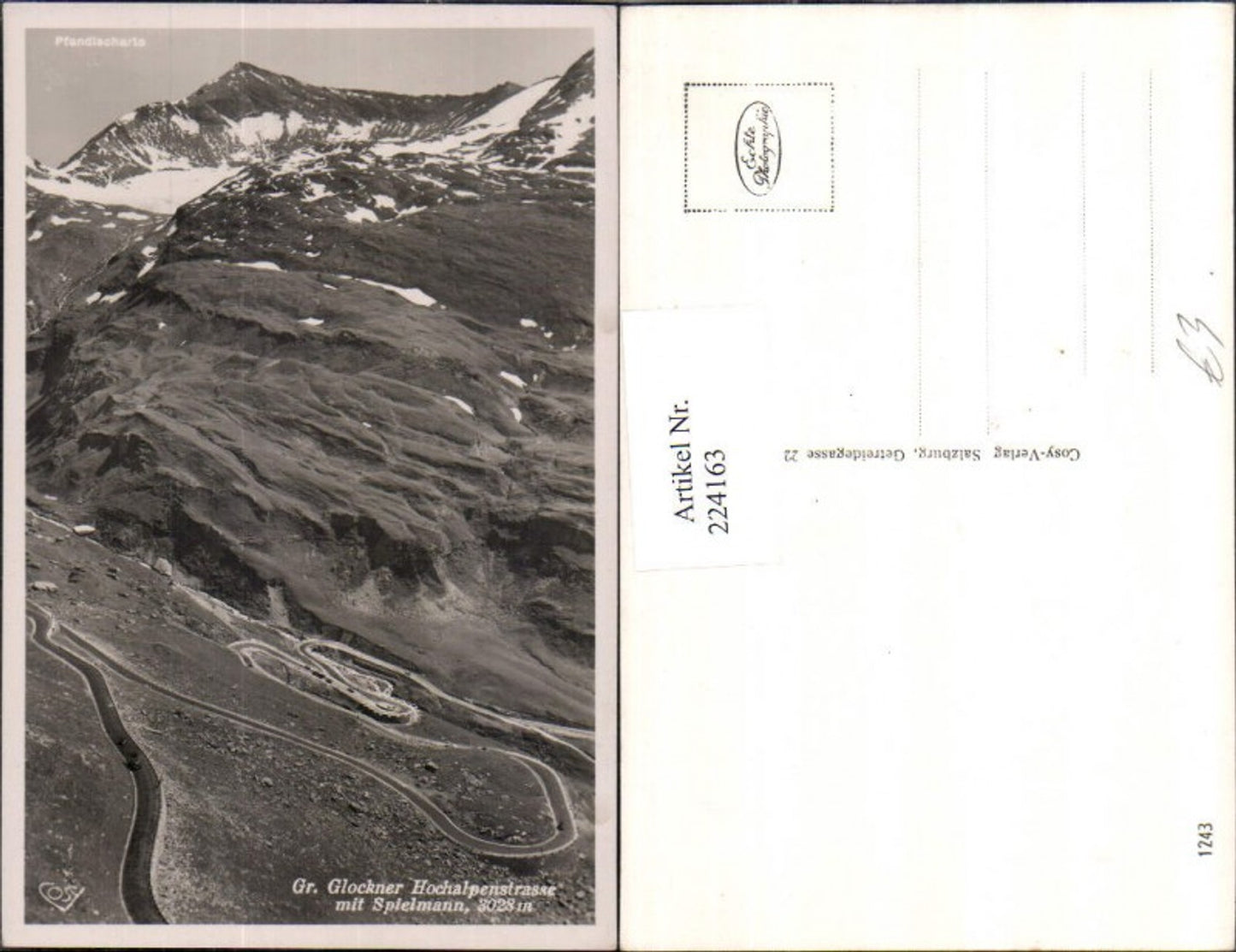 224163,Großglockner Hochalpenstraße m. Spielmann u. Pfandlscharte Bergkulisse