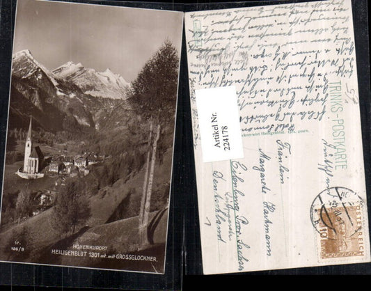 224178,Heiligenblut Totale m. Großglockner pub Glocknerwirt Heiligenbut 126/9
