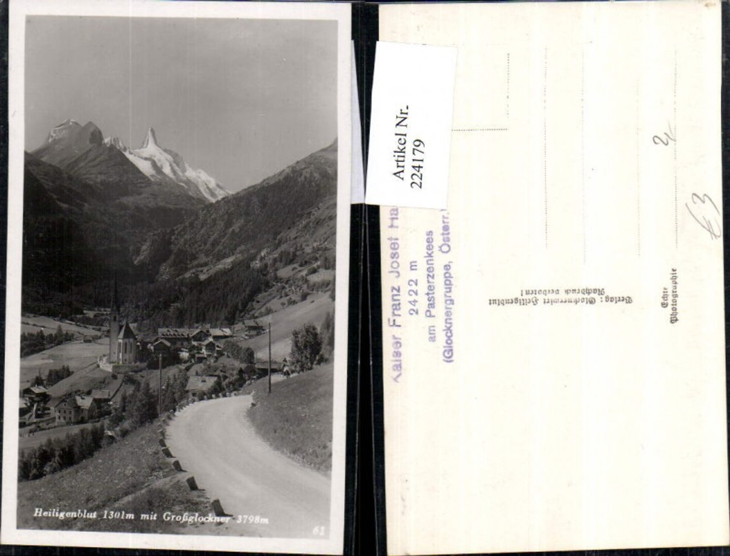224179,Heiligenblut Totale m. Großglockner