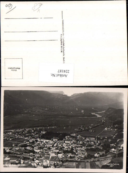 224187,Spittal a. d. Drau Totale pub Luftbild-Industrie Bad-Ischl Fliegeraufnahme 1837