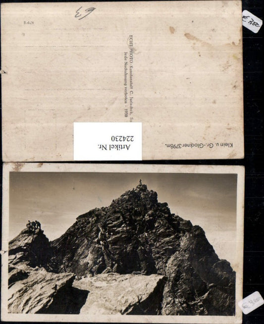 224230,Kleinglockner u. Großglockner Bergspitze Gipfelkreuz