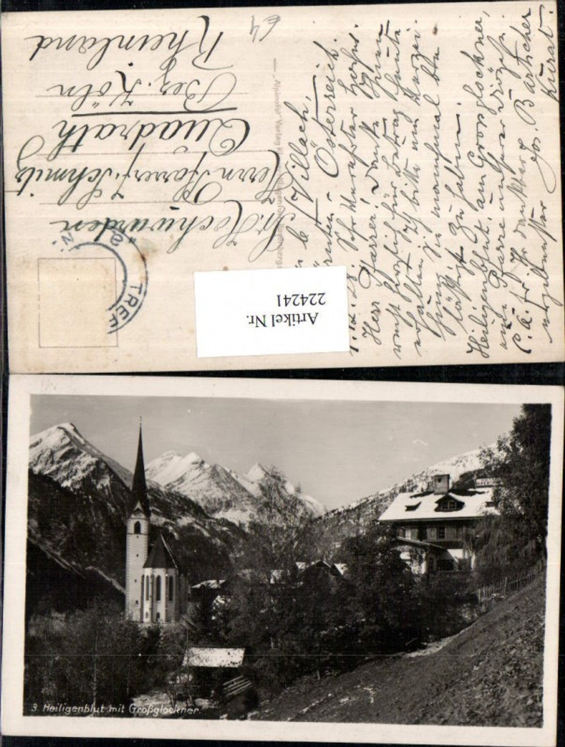 224241,Heiligenblut Kirche m. Großglockner