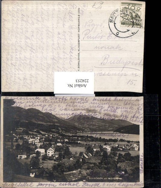 224253,Seeboden am Millstättersee Totale pub F. Sohiloher Klagenfurt 323
