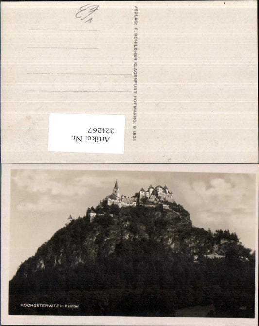 224267,Hochosterwitz Burg b. St. Georgen am Längsee pub F. Sohiloher Klagenfut 492