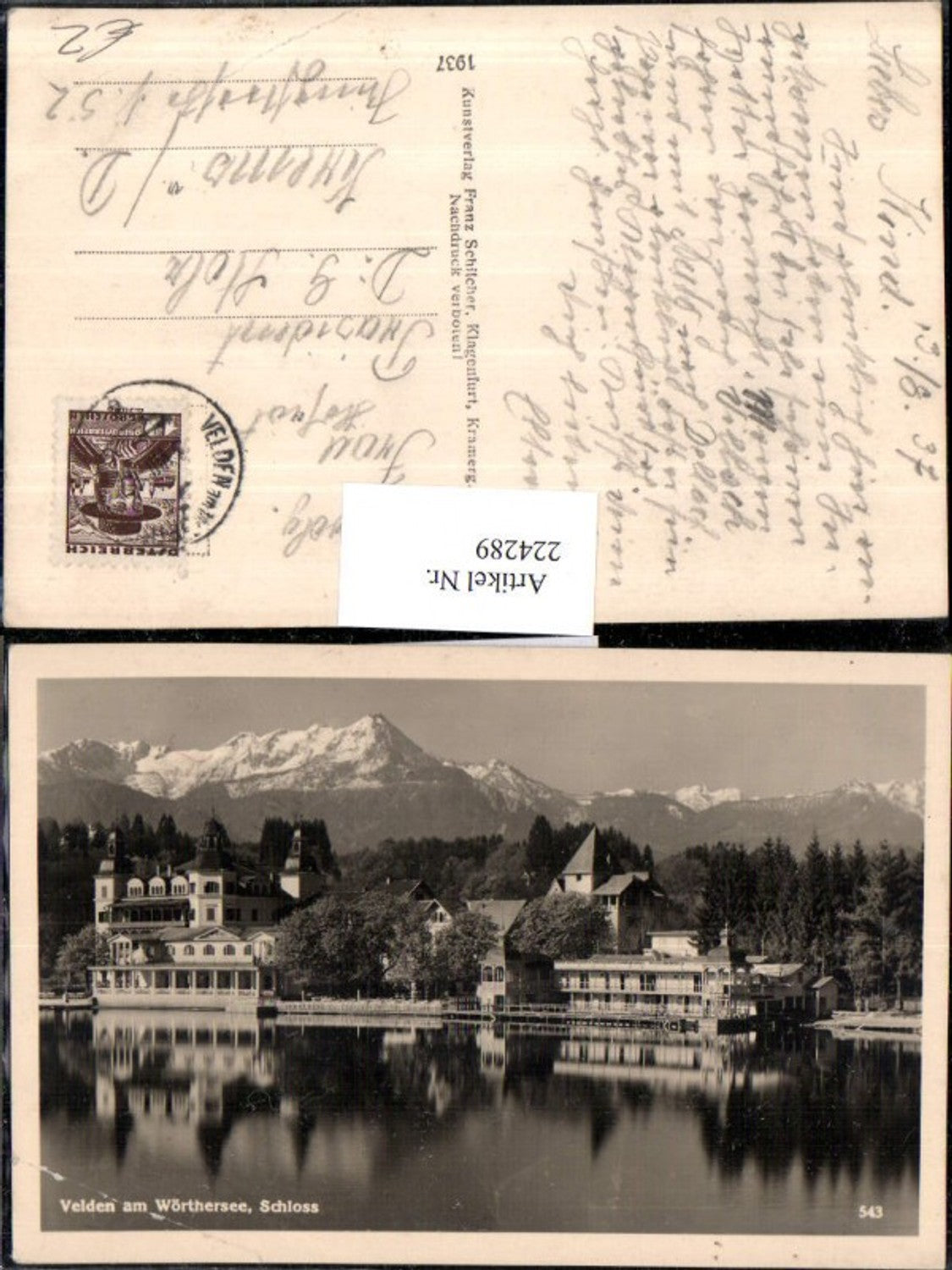 224289,Velden a. Wörthersee Schloss pub Franz Schilcher 543